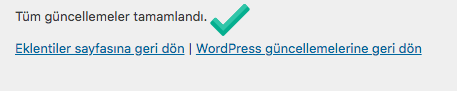 tum guncellemeler tamamlandi